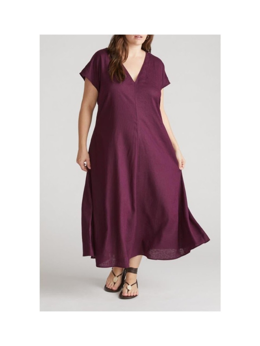 Universal Standard purple maxi dress